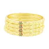 Bhagya Lakshmi - Gold Bangle Set ( Pack of 1 ) - None