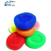 HOMETALES Cleaning Combo Sponge Scrub Pad 3U & Plastic Scrubber 6U