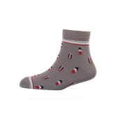 Men Pack Of 2 Patterned Cotton Ankle Length Socks