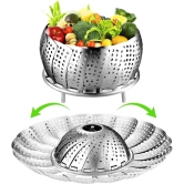 Premium Stainless Steel Folding Steamer Basket