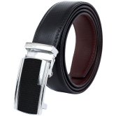 Zacharias - Black Leather Men's Reversible Belt ( Pack of 1 ) - None