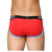 BASIICS By La Intimo - Red Cotton Blend Mens Briefs ( Pack of 1 ) - L