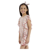 Kids Cave - Off White Crepe Girls Jumpsuit ( Pack of 1 ) - None