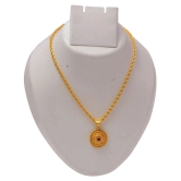 Jewar Mandi New Design Gold Plated Locket/Pendant with Rope/Rassi Chain Daily use for Men, Women & Girls, Boys - Golden