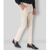 SREY - Khaki Cotton Blend Slim Fit Mens Formal Pants (Pack of 2) - None