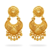 LUV FASHION Golden Chandbalis Earrings ( Pack of 1 ) - Golden