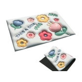 RAMDEV ENTERPRISE Rubber Bath Mat 40x60 cm ( Pack of 1 ) - Multicolor - Multicolor