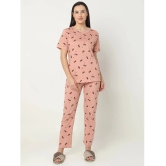 Smarty Pants Pink Cotton Womens Nightwear Nightsuit Sets ( Pack of 1 ) - None