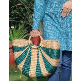 Assamese Hand Weaving Turtle Bamboo Bag-L 15.5