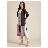 KSUT Black Viscose Straight Kurti - Single - L