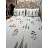 Hand Block Cotton Bedsheet | Gulbagh Bedsheet-King