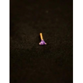 Aanandita Purple AD Nose pin