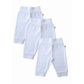 3pc Combo pack of White Pant (100% Cotton Interlock Biowash)