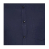 SREY - 100% Cotton Slim Fit Navy Blue Mens Formal Shirt ( Pack of 1 ) - None