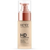 RENEE PRO HD Foundation - Fir, Seamless HD Coverage with Matte Finish & SPF15, 30 Ml