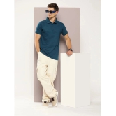 Dillinger Cotton Regular Fit Solid Half Sleeves Mens T-Shirt - Blue ( Pack of 1 ) - None