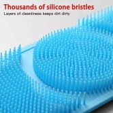 Silicone Back Scrubber Exfoliating Bath Brush for Dead Skin Removal