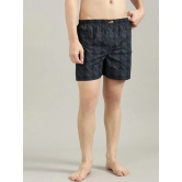 broon Pack of 3 Cotton Mens Boxer- ( Black,Brown,Grey ) Boxer Shorts - None