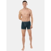 Jokcey Men's Super Combed Cotton Rib Solid Boxer Brief 1017 Reflecting Pond Pack Of 2