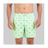 Supersquad Pack of 1 Cotton Mens Boxer- ( Light Green ) - None