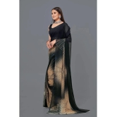 LEELAVATI - Black Georgette Saree With Blouse Piece ( Pack of 1 ) - Black