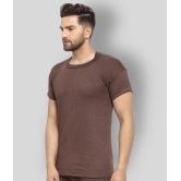 Uzarus - Brown Cotton Blend Mens Thermal Tops ( Pack of 1 ) - None