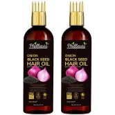 Phillauri Black seed Onion Oil for Hair Regrowth Hair Oil for Men and Women Hair Oil (60 ml) Pack of 2