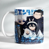 ForVano Anime Printed Mug for Gifting Jujutsu Kaisen Gojo Ceramic Cup with Keychain Combo S1