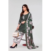 Anand Unstitched Crepe Printed Dress Material - Green ( Pack of 1 ) - Green