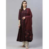 miravan - Maroon Cotton Women's Anarkali Kurti ( Pack of 1 ) - None