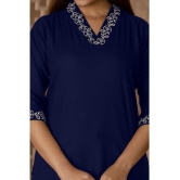 Kapadia Blue Rayon Womens Regular Top ( Pack of 1 ) - None