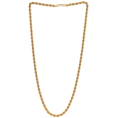 Jewar Mandi Chains Gold Plated Designer Brass & Copper Chains - Golden