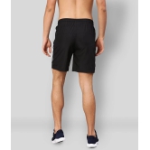 RANBOLT Black Polyester Lycra Running Shorts - None