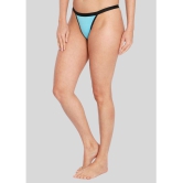 ILRASO - Blue Cotton Lycra Solid Women's Cheekies ( Pack of 1 ) - None