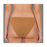 Madam - Beige Cotton Lycra Solid Womens Crotchless ( Pack of 1 ) - M