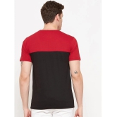 Lycos Cotton Blend Regular Fit Colorblock Half Sleeves Mens T-Shirt - Black ( Pack of 1 ) - None