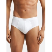 Jockey 1009 Men Super Combed Cotton Rib Solid Brief - White (Pack of 2) - None