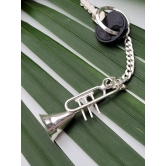 Silver KeyChain Trumpet