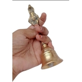 MiiArt Brass Pooja Bell with Stand,pital ki Pooja ghanti