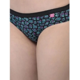 Dollar Missy Pack of 2 Cotton Printed Womens Bikini ( Multi Color ) - None