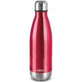 Milton Duo DLX 1000 Thermosteel 24 Hours Hot and Cold Water Bottle, 1 Litre, Maroon | Leak Proof | Office Bottle | Gym | Home | Kitchen | Hiking | Trekking | Travel Bottle - Maroon