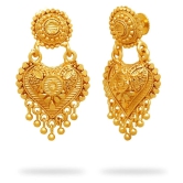 LUV FASHION Golden Chandbalis Earrings ( Pack of 1 ) - Golden