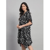 Curvydrobe Crepe Black Beach Dresses - - None