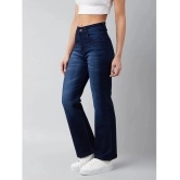 Miss Chase - Navy Blue Denim Wide Leg Womens Jeans ( Pack of 1 ) - None