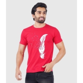 ferocious - Red Cotton Regular Fit Men's T-Shirt ( Pack of 1 ) - None