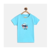 MINI KLUB - Blue 100% Cotton Girls T-Shirt ( Pack of 1 ) - None