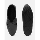 Action Action Ethnic Shoes For Men Black Mens Slip-on Shoes - None