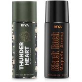 Riya Thunder Heart & Black Rock Deodorant Spray & Perfume For Men 300 ( Pack of 2 )