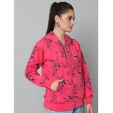 eWools.in Cotton Blend Women''s Hooded Sweatshirt ( Pink ) - None