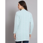 eWools.in Woollen Round Neck Women''s Buttoned Cardigans - Blue ( ) - None